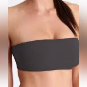 SKIMS Onyx Bandeau Weir Free Bar( grey black)